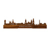 Standing Skyline Winschoten Palissander houten cadeau decoratie relatiegeschenk van WoodWideCities