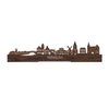 Standing Skyline Winsum Noten houten cadeau decoratie relatiegeschenk van WoodWideCities