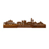 Standing Skyline Zaltbommel Palissander houten cadeau decoratie relatiegeschenk van WoodWideCities