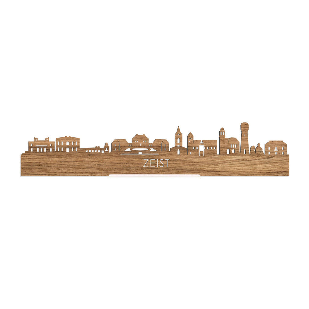 Standing Skyline Zeist Eiken houten cadeau decoratie relatiegeschenk van WoodWideCities