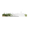 Standing Skyline Zwijndrecht Spiegel 40 cm houten cadeau decoratie relatiegeschenk van WoodWideCities