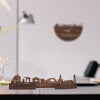 Standing Skyline papendrecht Noten houten cadeau decoratie relatiegeschenk van WoodWideCities