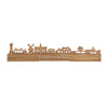 Standing Skyline 's-Gravendeel Eiken houten cadeau decoratie relatiegeschenk van WoodWideCities