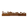 Standing Skyline 's-Gravendeel Palissander houten cadeau decoratie relatiegeschenk van WoodWideCities