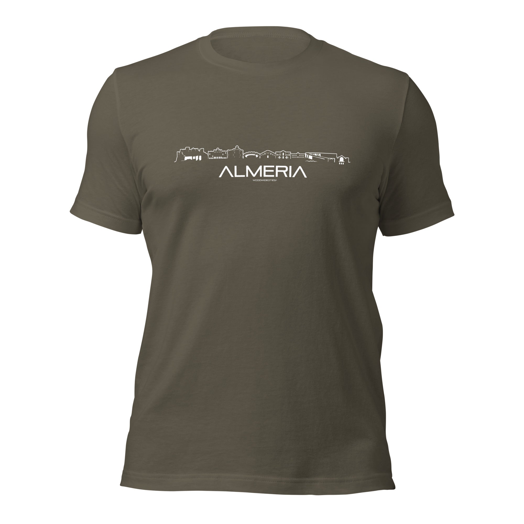 T-Shirt Almeria Army S houten cadeau decoratie relatiegeschenk van WoodWideCities