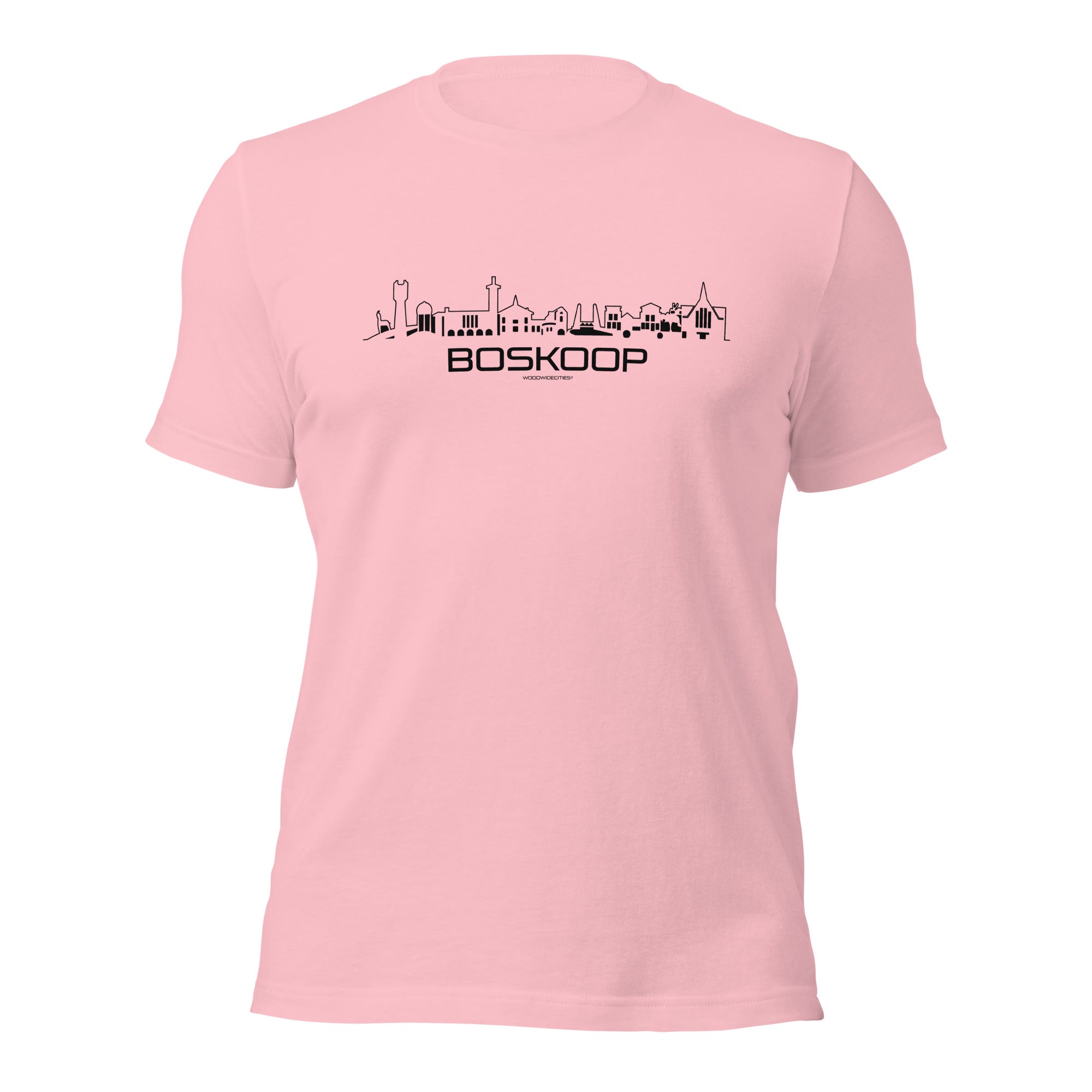 T-Shirt Boskoop Roze S houten cadeau decoratie relatiegeschenk van WoodWideCities
