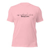 T-Shirt Boston Pink S houten cadeau decoratie relatiegeschenk van WoodWideCities