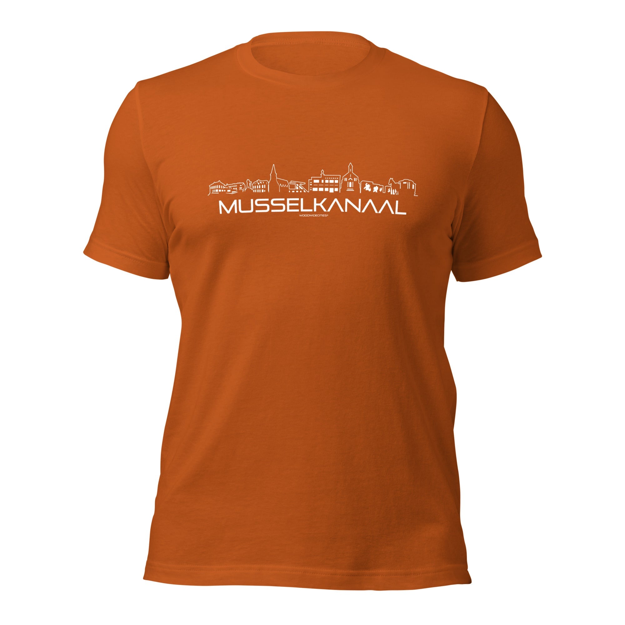 T-Shirt Musselkanaal Autumn S houten cadeau decoratie relatiegeschenk van WoodWideCities