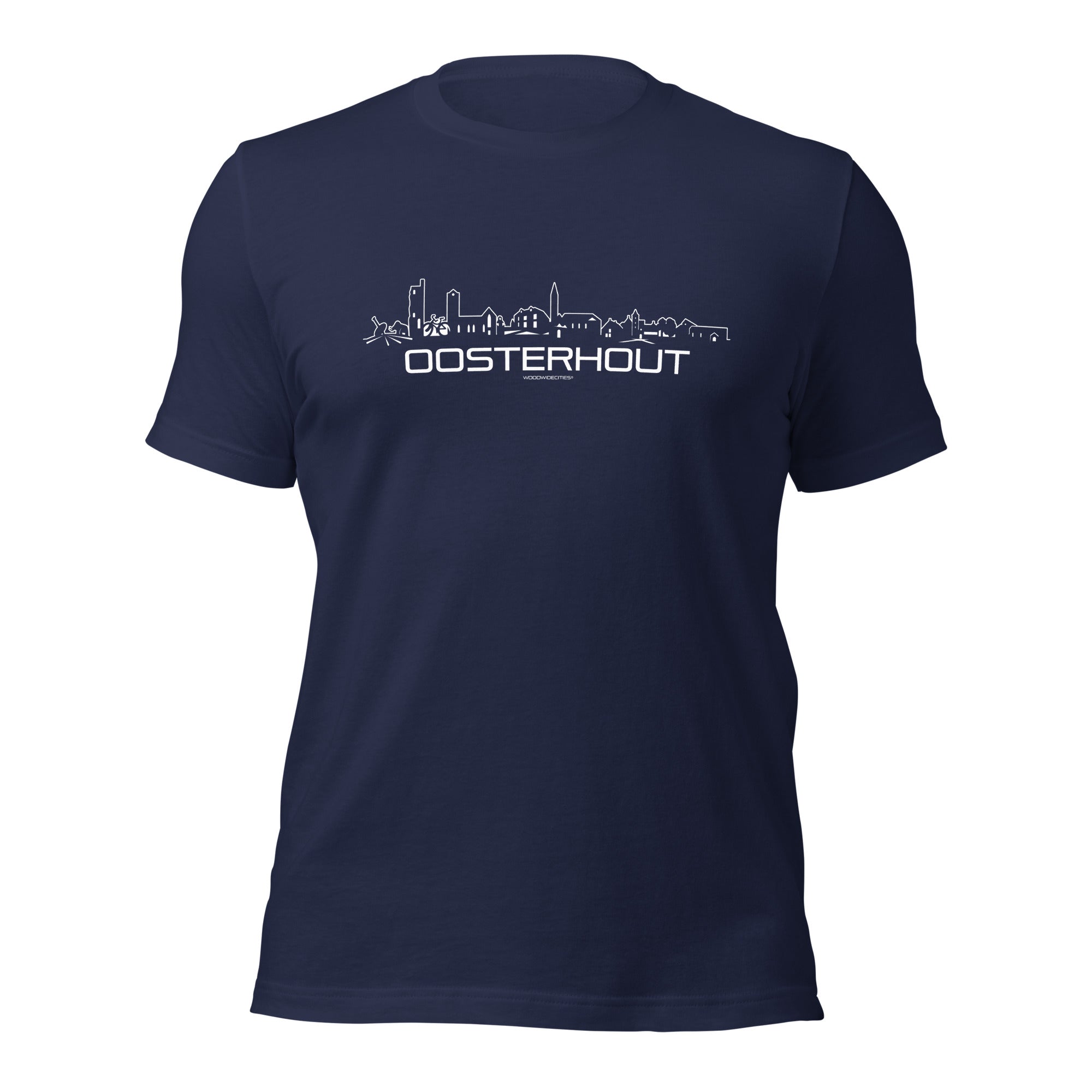 T-Shirt Oosterhout Navy S houten cadeau decoratie relatiegeschenk van WoodWideCities