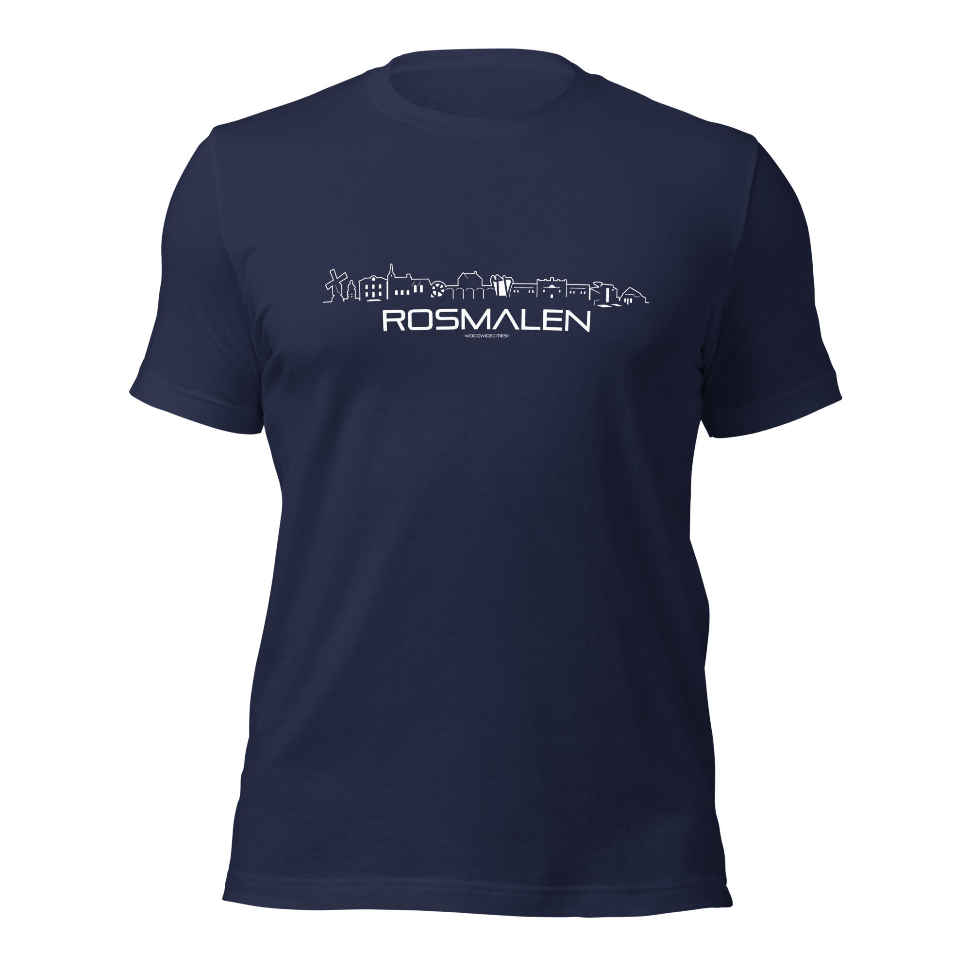 T-Shirt Rosmalen Marineblauw S houten cadeau decoratie relatiegeschenk van WoodWideCities