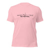 T-Shirt Schiphol Roze S houten cadeau decoratie relatiegeschenk van WoodWideCities