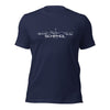 T-Shirt Schiphol Marineblauw S houten cadeau decoratie relatiegeschenk van WoodWideCities
