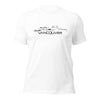 T-Shirt Vancouver Wit S houten cadeau decoratie relatiegeschenk van WoodWideCities