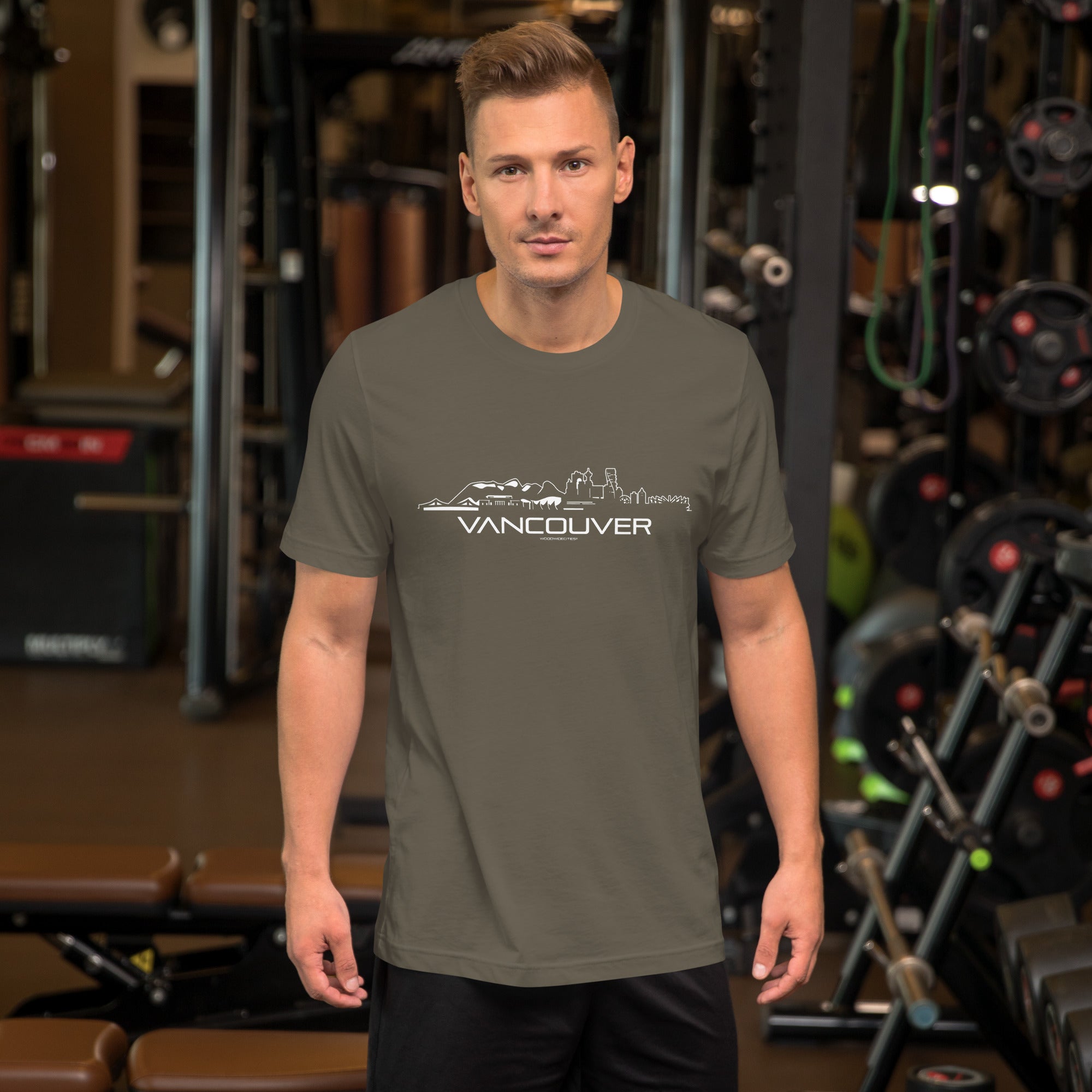 T-Shirt Vancouver houten cadeau decoratie relatiegeschenk van WoodWideCities