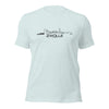 T-Shirt Zwolle Heather Prism Ice Blue S houten cadeau decoratie relatiegeschenk van WoodWideCities