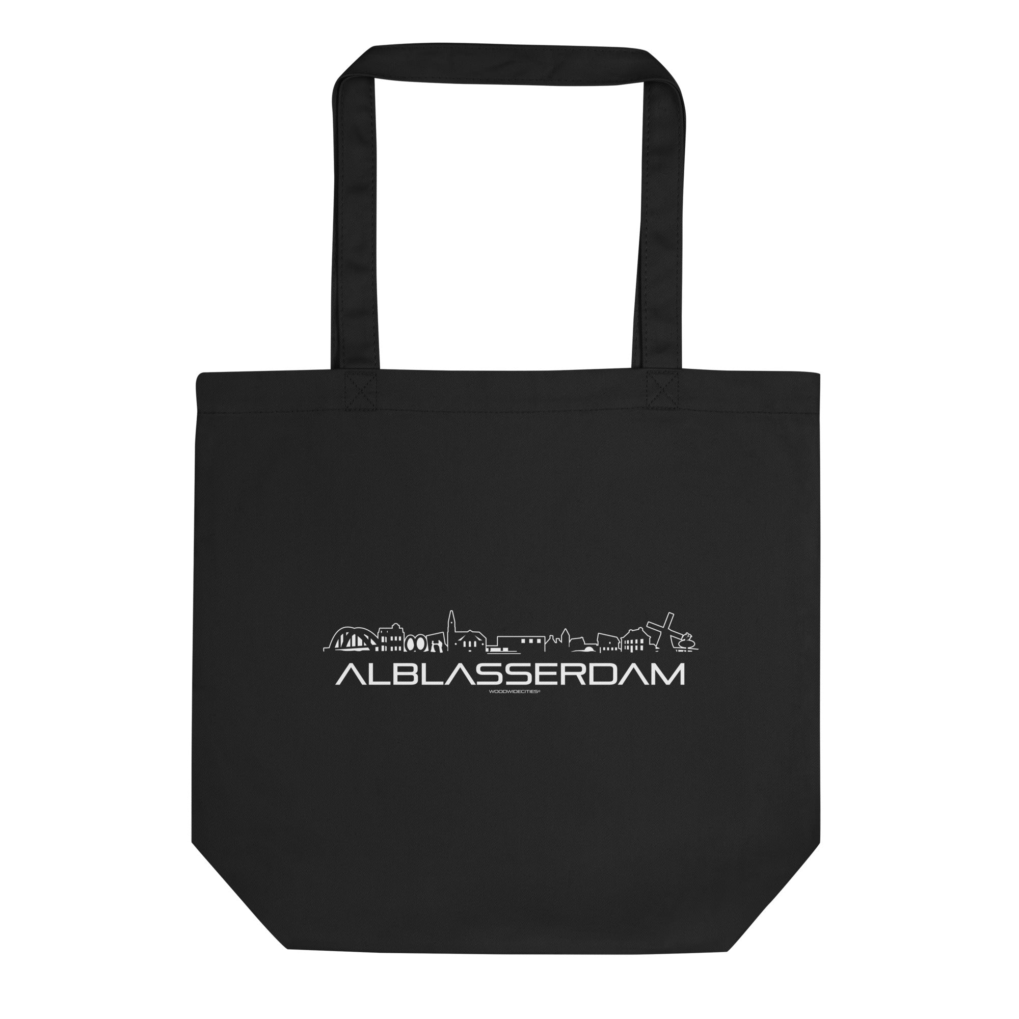 Tas Econscious Alblasserdam Black houten cadeau decoratie relatiegeschenk van WoodWideCities