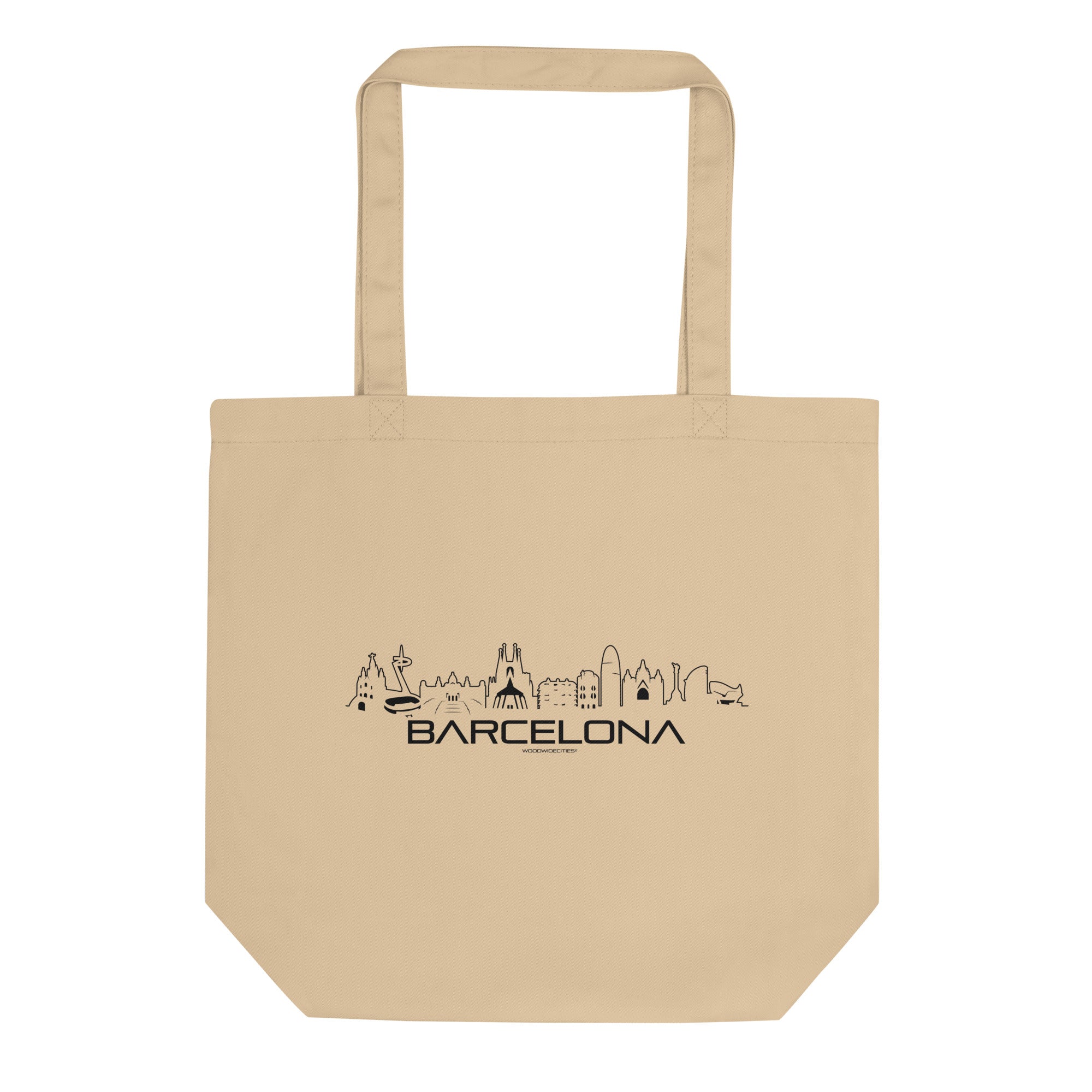 Tas Econscious Barcelona Oyster houten cadeau decoratie relatiegeschenk van WoodWideCities