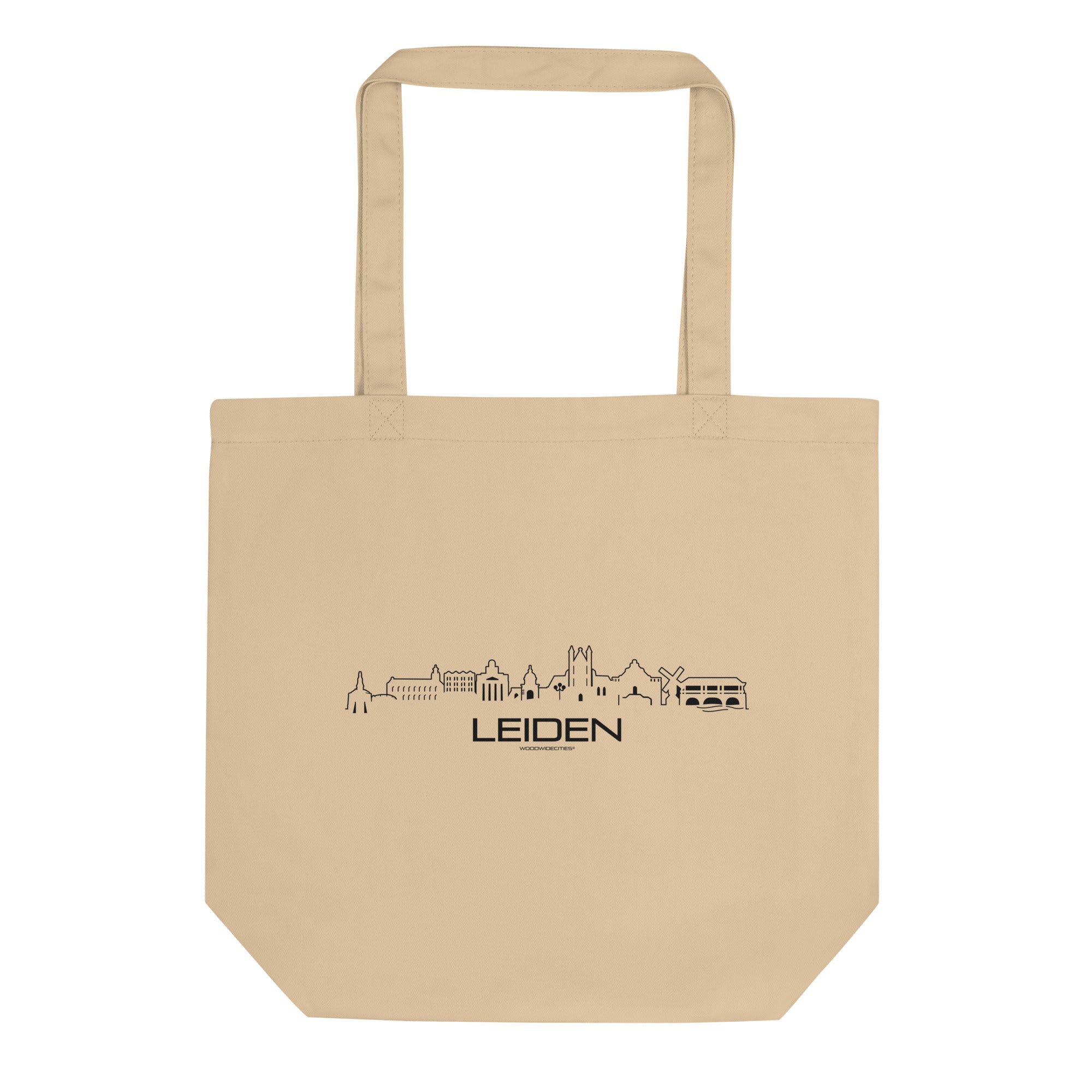 Tas Econscious Leiden Oyster houten cadeau decoratie relatiegeschenk van WoodWideCities