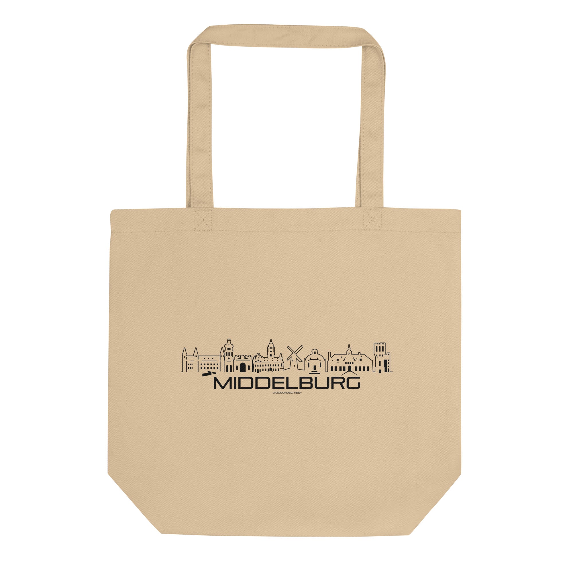 Tas Econscious Middelburg Oyster houten cadeau decoratie relatiegeschenk van WoodWideCities