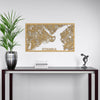 Citymap Istanbul houten cadeau decoratie relatiegeschenk van WoodWideCities