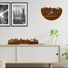 Skyline Klok Helmond Palissander houten cadeau wanddecoratie relatiegeschenk van WoodWideCities